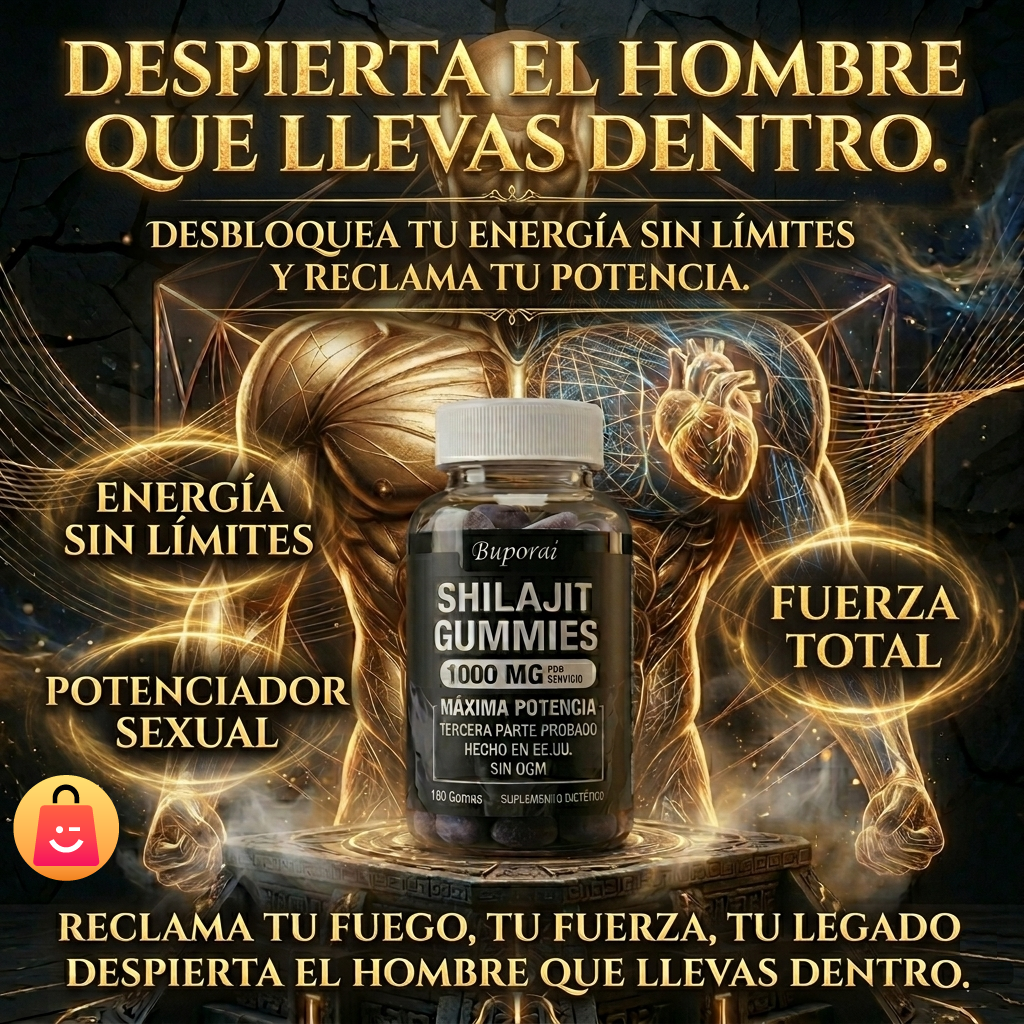 AlphaShilajit Gomitas — Recupera Tu Energía y Rendimiento Masculino