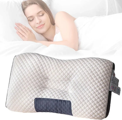 ErgoDream — Almohada Cervical Ortopédica · Despierta Sin Dolor de Cuello ni Hombros
