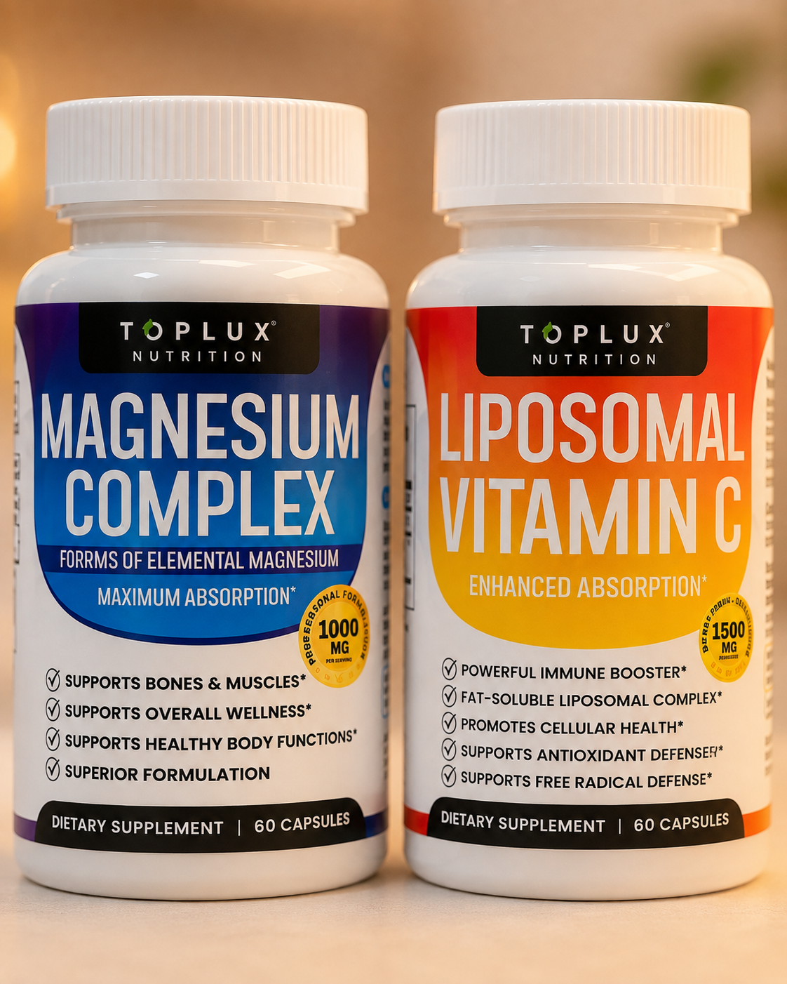 Vitamina C + Magnesio — Energía, Defensas y Bienestar Diario