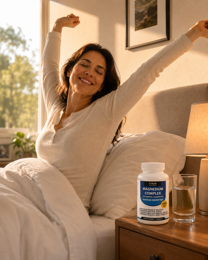 Magnesium Complex 8-en-1 · Descanso Profundo, Músculos Relajados y Energía Diaria