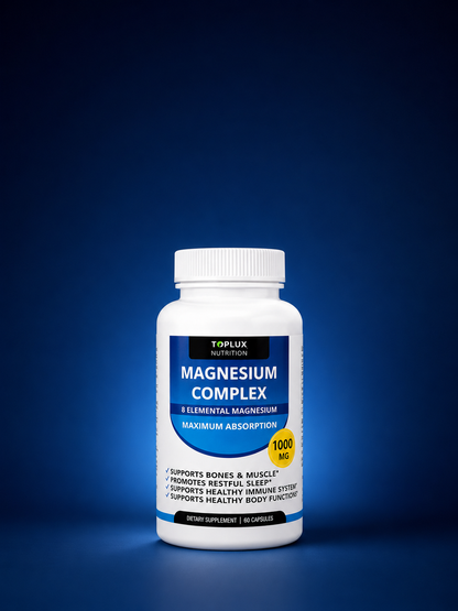 Magnesium Complex 8-en-1 · Descanso Profundo, Músculos Relajados y Energía Diaria