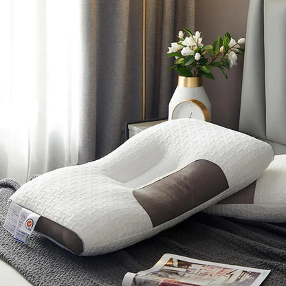 ErgoDream — Almohada Cervical Ortopédica · Despierta Sin Dolor de Cuello ni Hombros