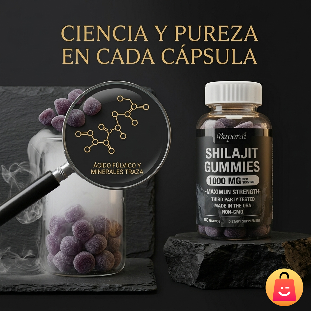 AlphaShilajit Gomitas — Recupera Tu Energía y Rendimiento Masculino
