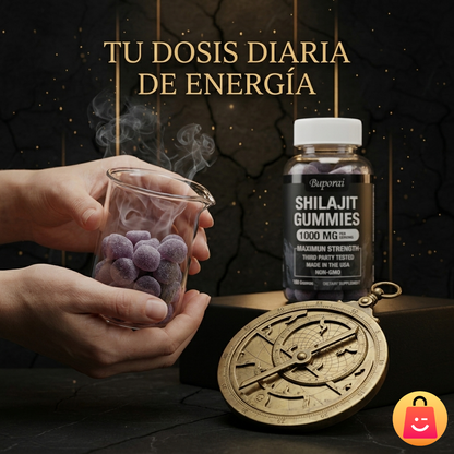 AlphaShilajit Gomitas — Recupera Tu Energía y Rendimiento Masculino