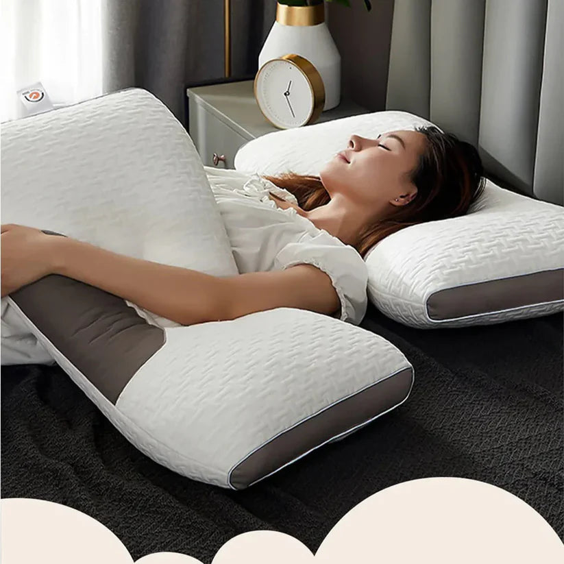 ErgoDream — Almohada Cervical Ortopédica · Despierta Sin Dolor de Cuello ni Hombros